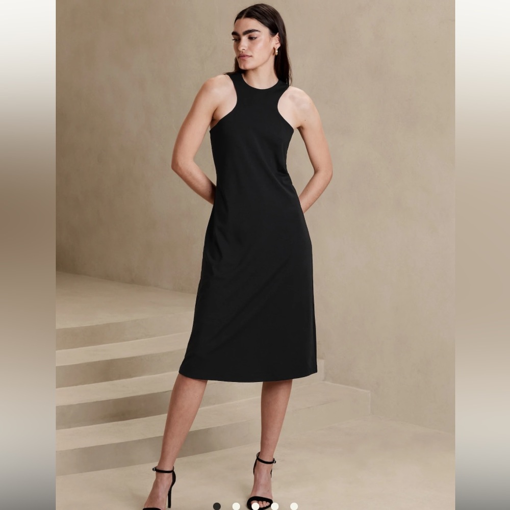 NWT Banana Republic High Neck MIDI/knee dress